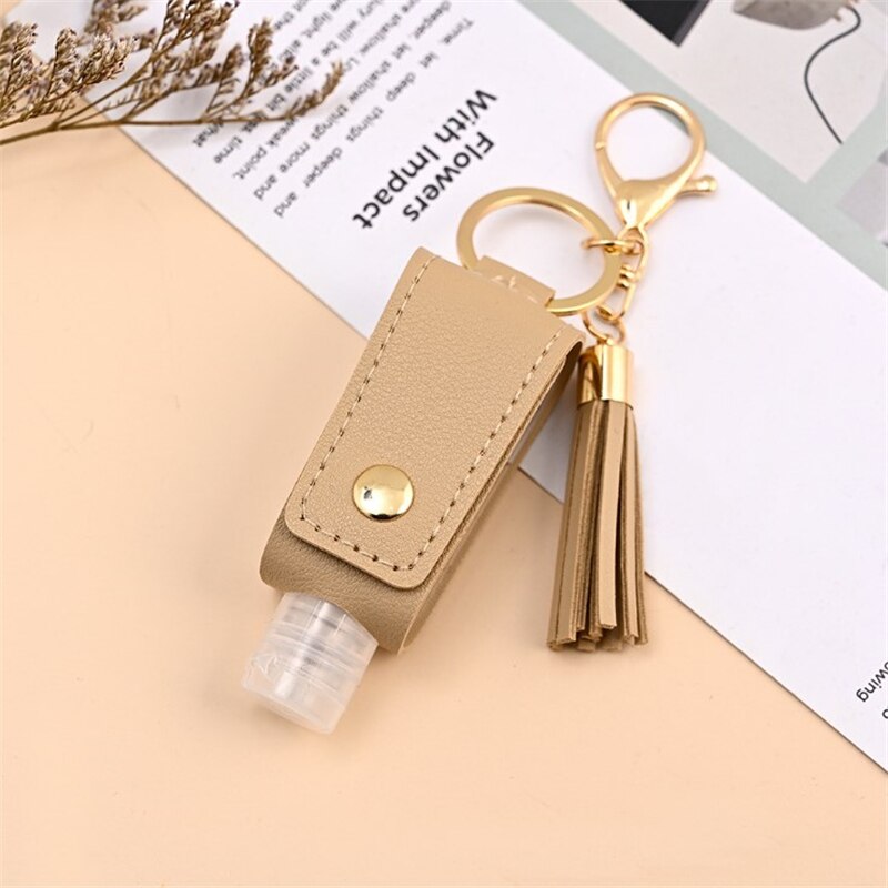 30ml Hand Sanitizer fallen Mini Desinfektionsmittel Hände Tragbare Hydroalcoholic Flasche sprühen Kopf Leder fallen Gesundheit Keychain Halfter: 8