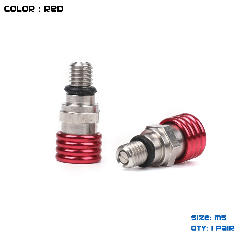 Válvula de alivio de purga de aire de horquilla delantera de tornillo Universal M5 para CR CRF YZ YZF WRF KX KXF RMZ 85 125 250 450 MX Motocross Enduro