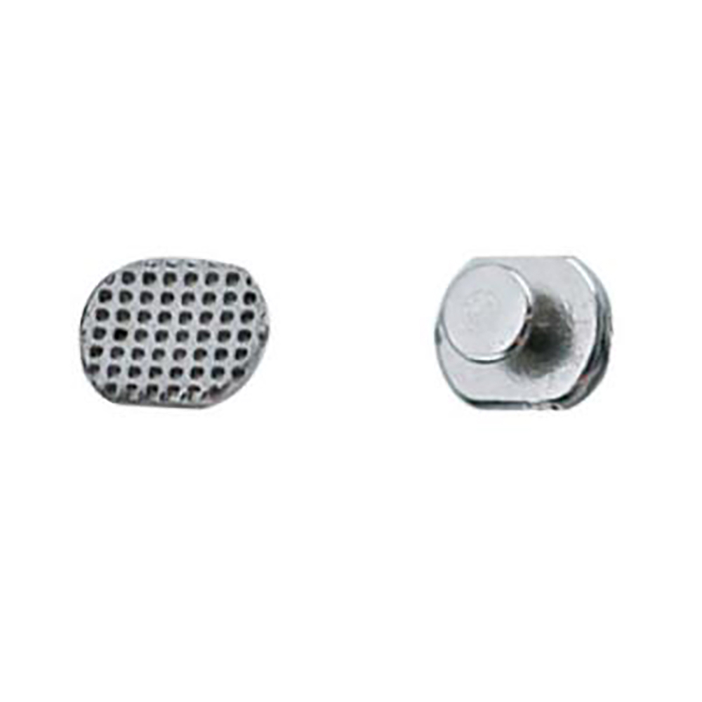 Dentst 50 pièces/boîte dentaire orthodontique bouton lingual collable Base en maille métallique pour supports de traitement d'orthodontie bretelles: #4