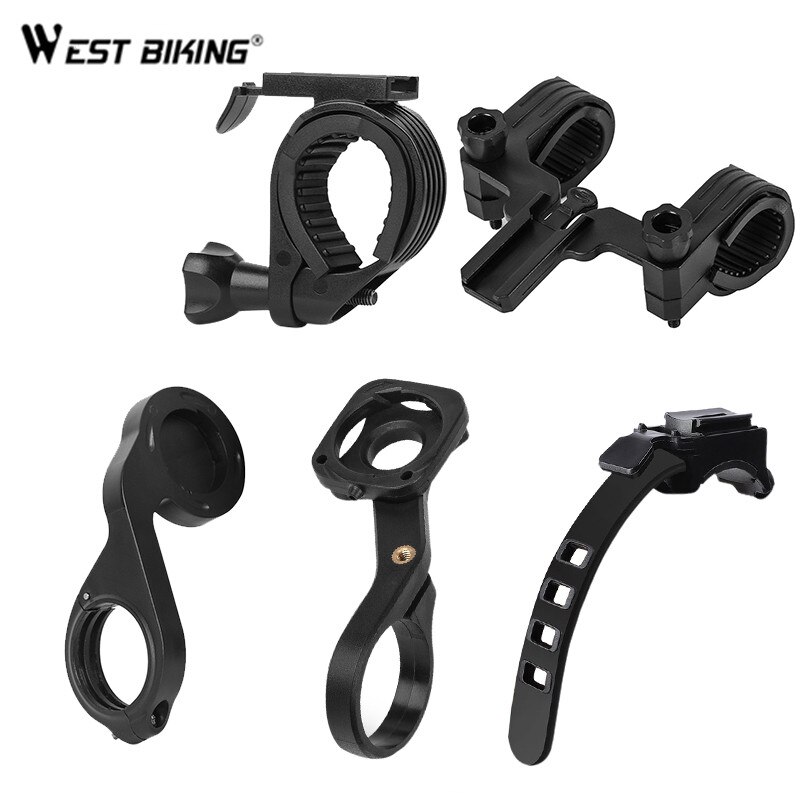 West Fietsen 4 In 1 Fiets Light Bracket Mount Mtb Bike Computer Mount Bracket Smart Sensor Bike Light Stand Fiets accessoires