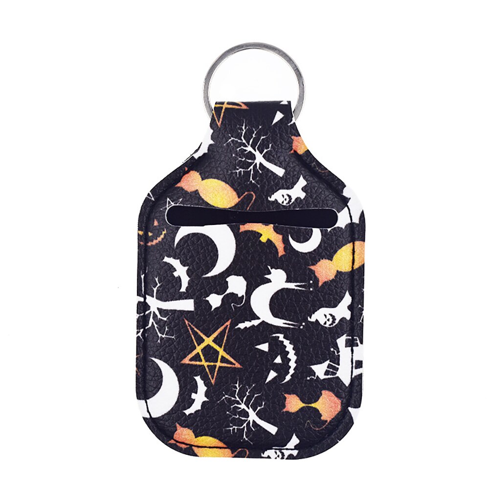 1Pcs Travel Neoprene Sanitizer Bottle Holder Bags with Keychain Hand Soap Bottle Holder Cover Reusable for 30ml Bottles: 5