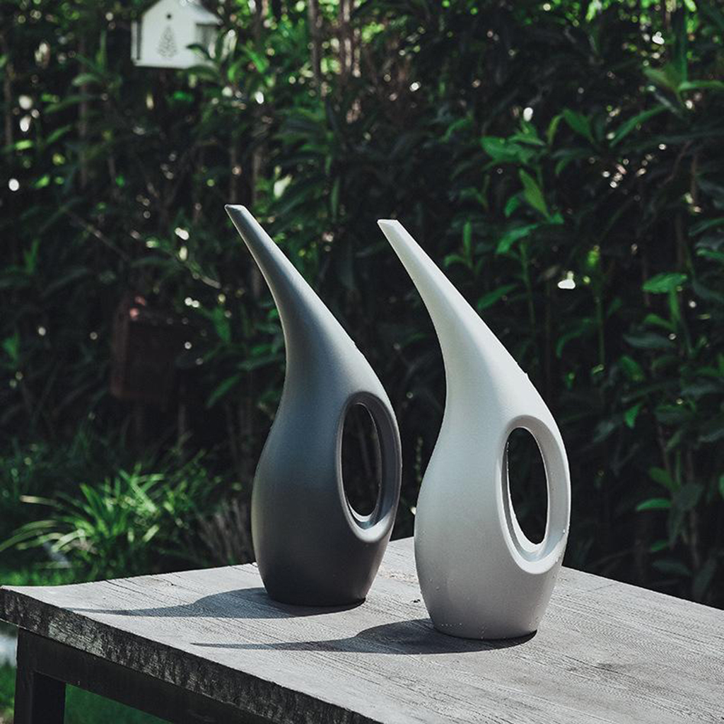 Regadera de jardinería de pico largo, 1,5 2,5 L, para regar plantas de flores, plantas en macetas para interiores y hogares, plantas colgantes, jardines al aire libre