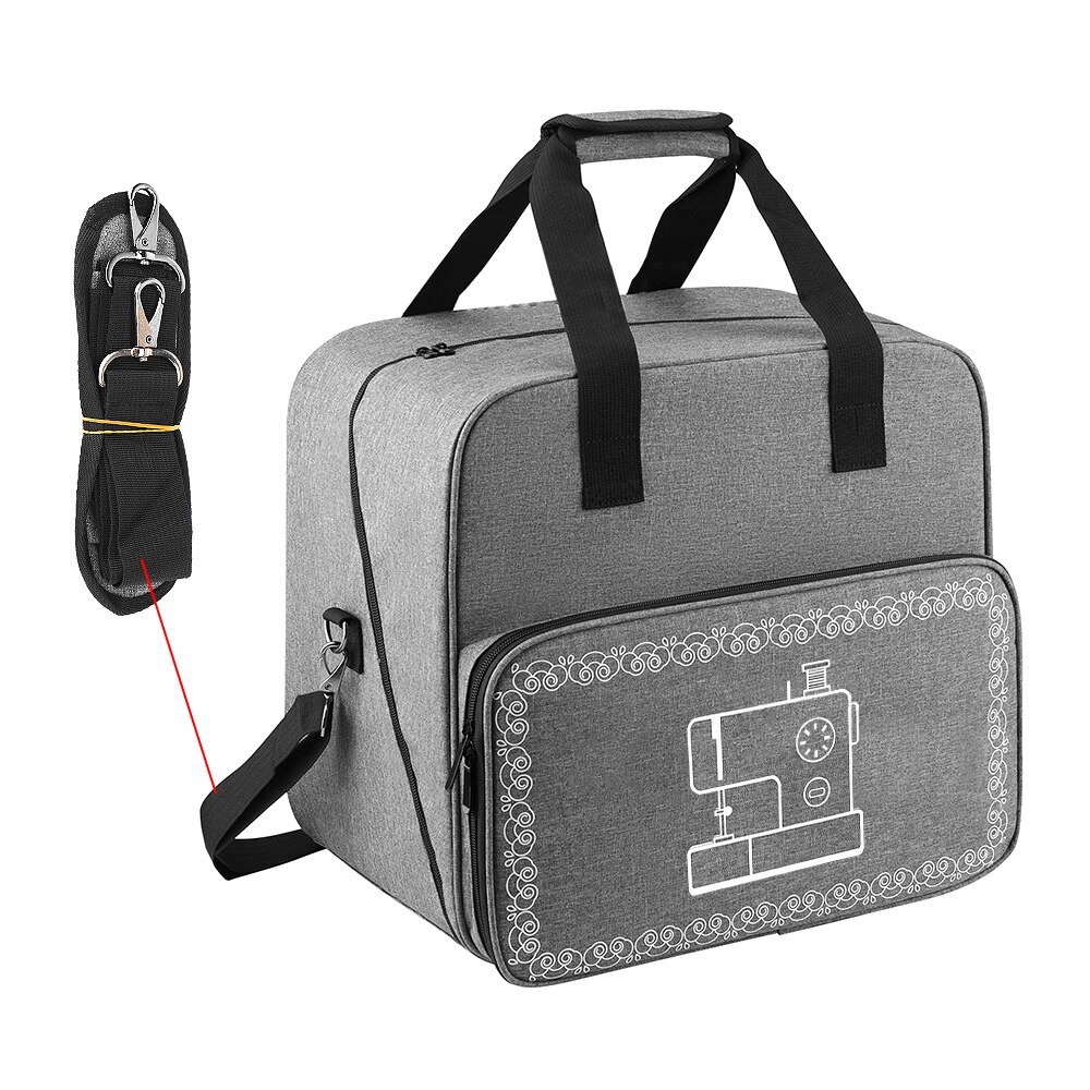 Large Capacity Portable Sewing Machine Bag Travel Home Organizer Bag Thread Yarn Storage Tote Sewing Machine Accessories