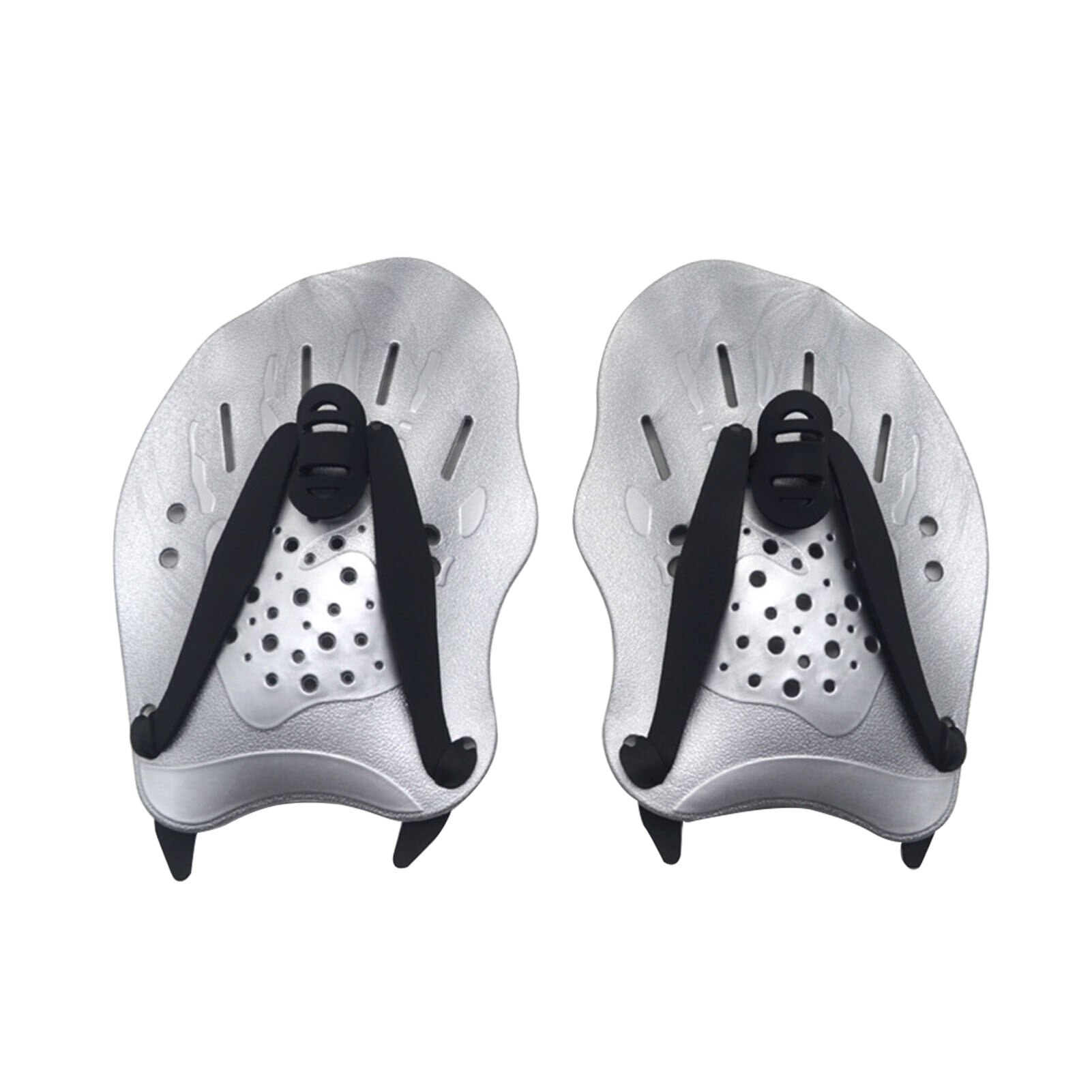 1pair Beginner Training Aid Diving Swimming Paddles Water Sports Multifunction Practice Ergonomic Men Women For Hands Flat