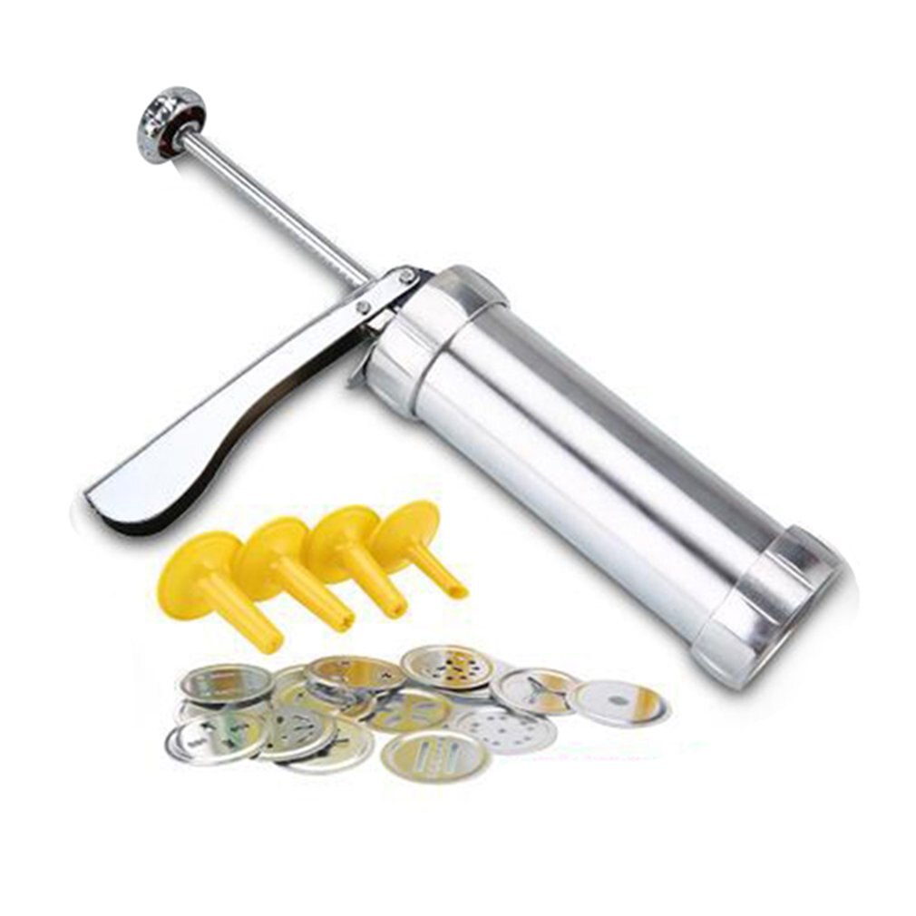 Boterkoekvorm pistool decoratiepistool aluminiumlegering vat koekjesmachine praktische keuken bakgereedschappen