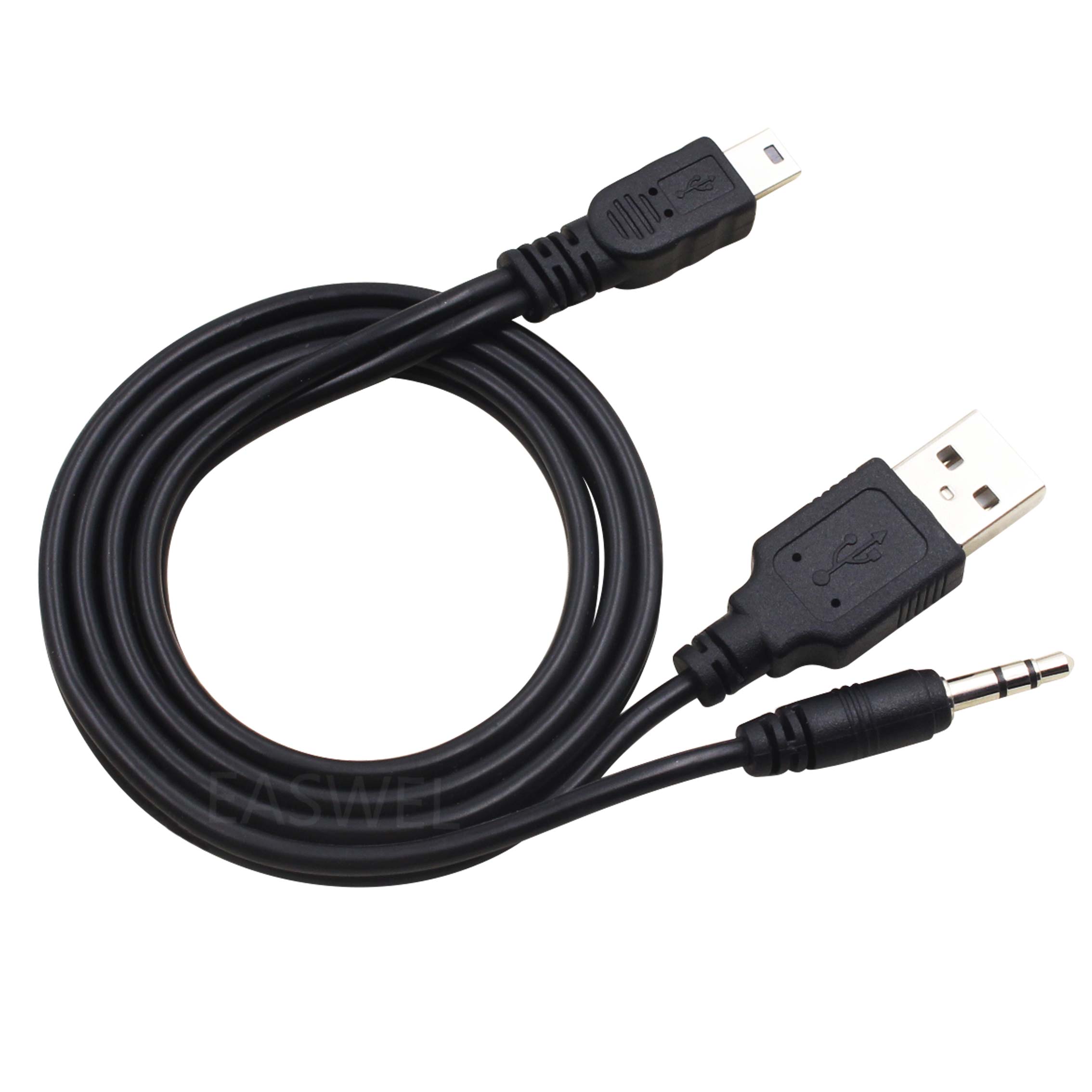 3.5mm en USB naar Mini USB Aux Kabel Oplader Voor iHome iHM76 Speaker