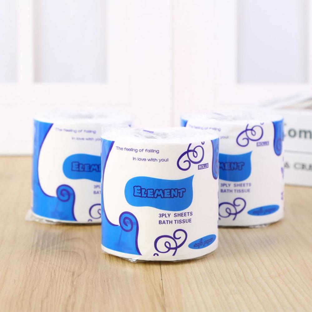 10 Rolls Standard 3-ply Toilet Paper Bulk Rolls Bath Tissue Household Bathroom Soft Paper Towel