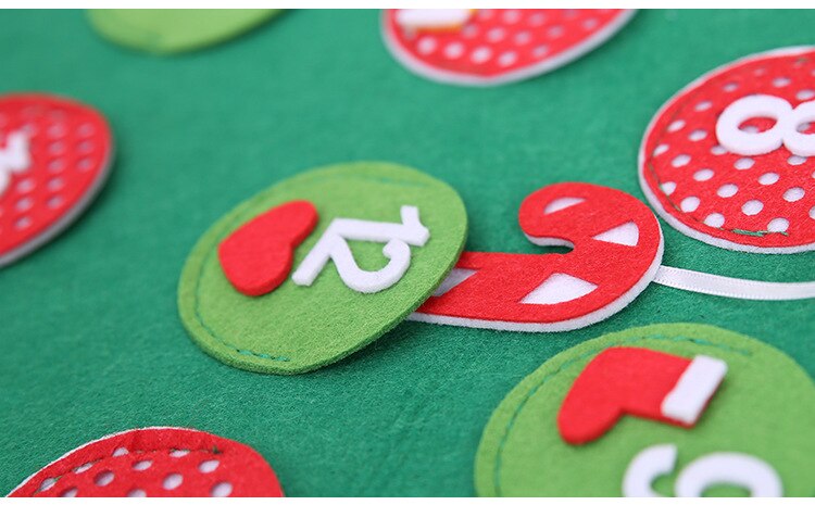Felt DIY Christmas Tree Advent Calendar Birthday Advent Calendar Fabric Advent Calendar Year Decor