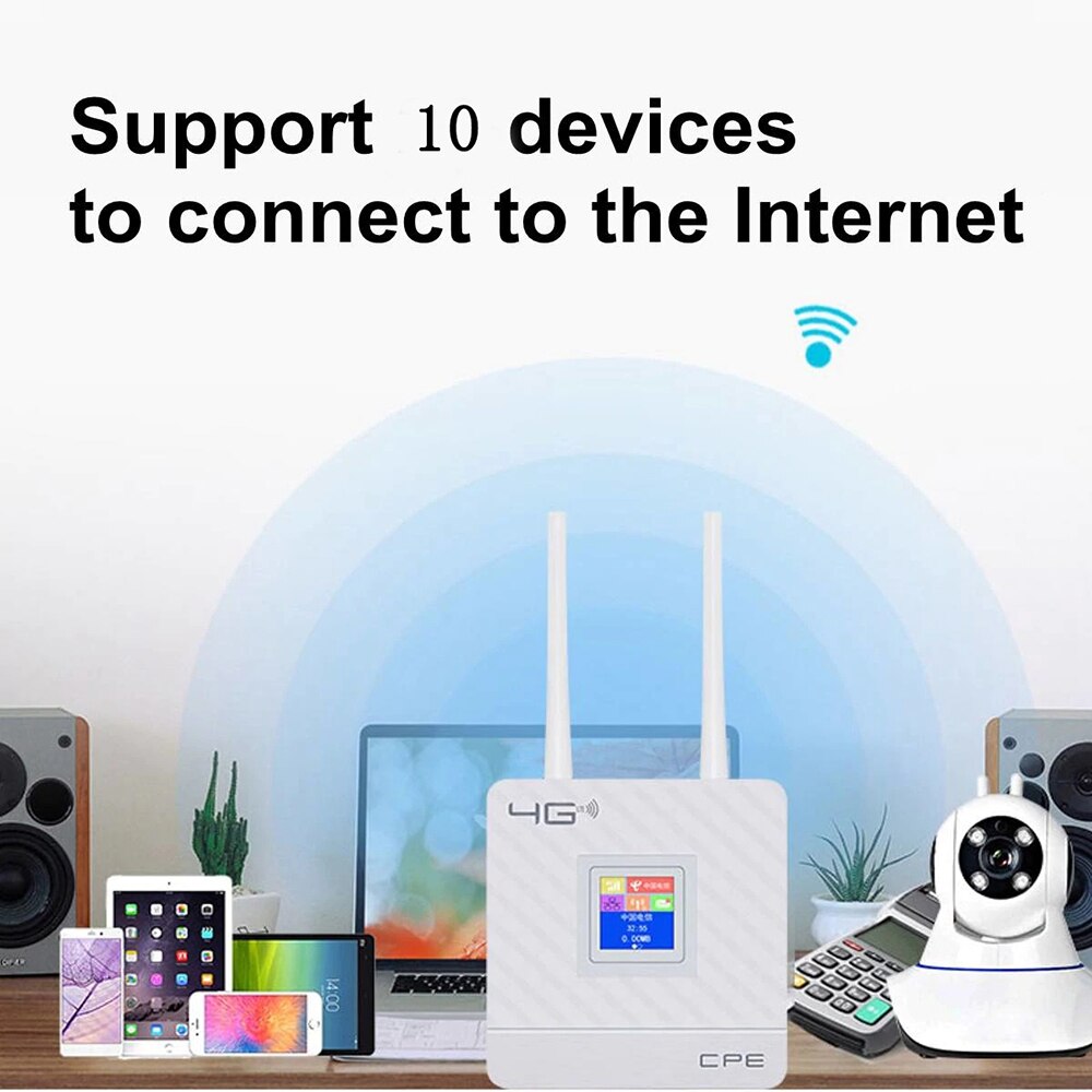 Yizloao 4G Draadloze Modem Toegang Punten Router 4G Plus 150Mbps 4G/Sim Wifi Router Mobiele hotspot Wifi Antenne Rj45 Poort