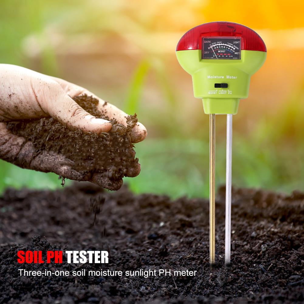 3 in 1 Digital Tester Soil Moisture Sunlight PH Meter Tester for Plants Flowers Acidity Moisture Measurement Garden Plants Tools