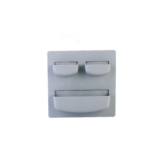 Thuis Opslag Muur Zuignap Plastic Opbergrek Cosmetische Toiletartikelen Diversen Opslag Houder Badkamer Keuken Organizer: 1