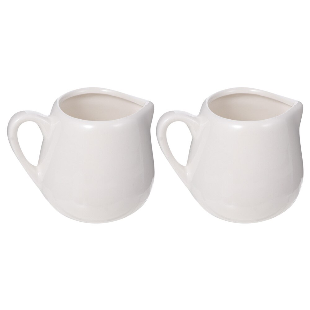 2 Pcs Mini Jug Ceramic Sauce Jug Pitcher Mini Ceramic Containers