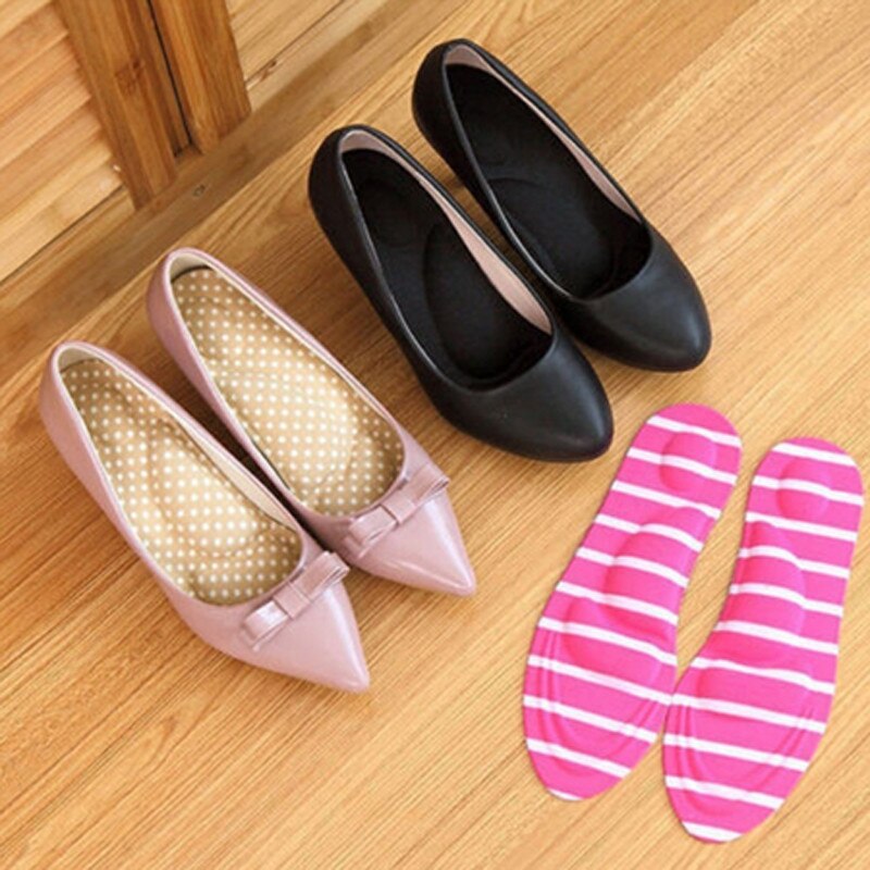 3D plantillas de masaje de espuma de memoria suave cuidado de los pies zapatos de tacón alto zapatos de esponja cojín de absorción de golpes almohadilla de zapato