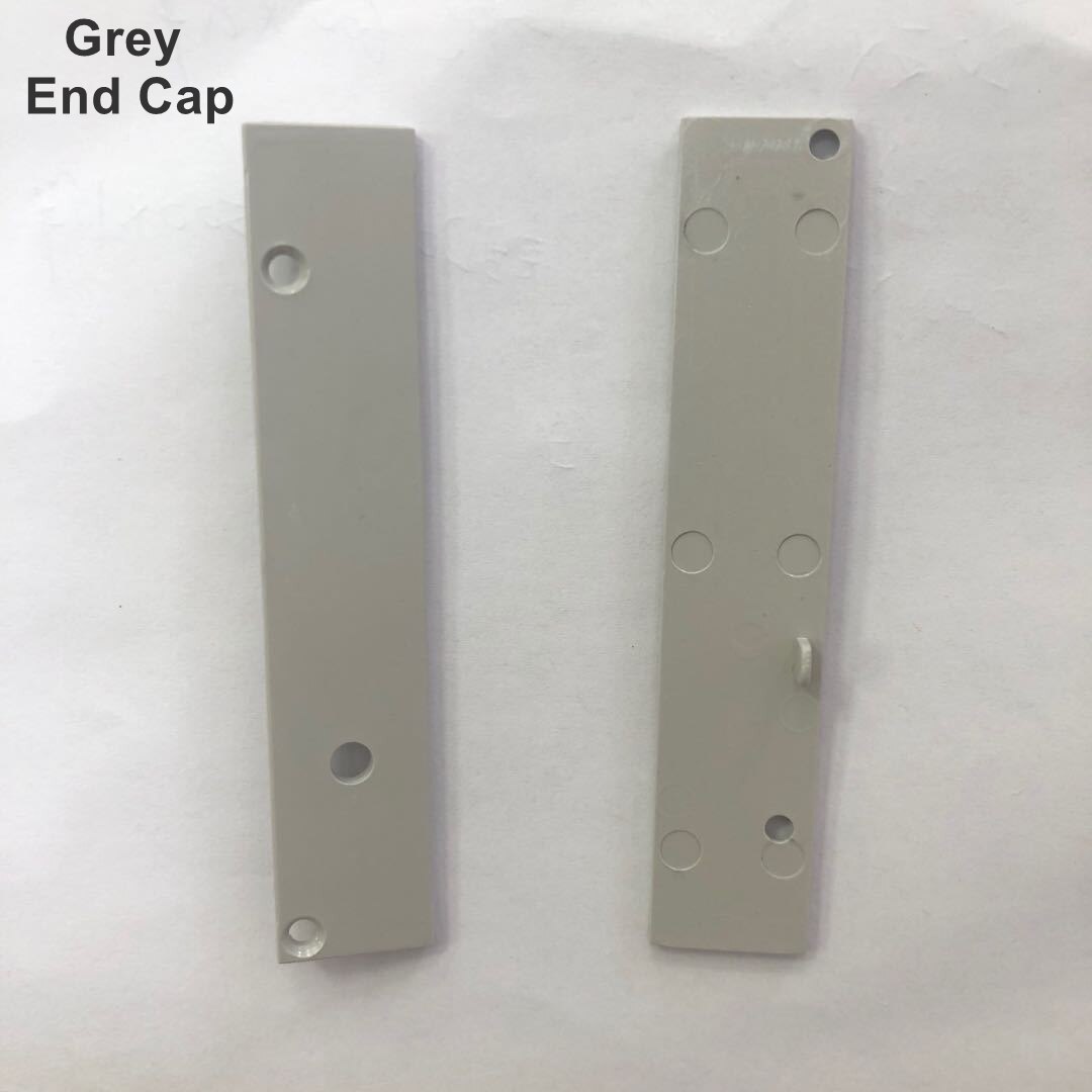 60mm/80mm LED Skirting Line Strip Light Aluminum Profile Accessories Baseboard Plastic Internal Angle External Corner Connector: Grey End Cap / 80mm
