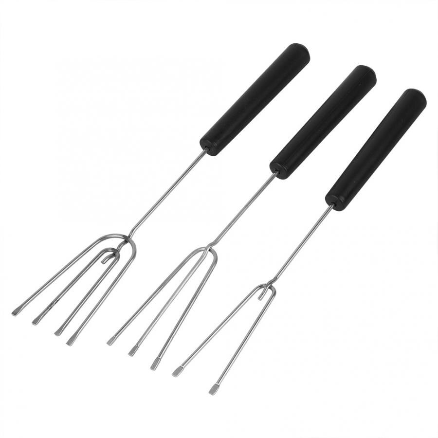 10 stk gaffel dyppe chokolade dessert gaffel værktøj rustfrit stål bageartikler kage værktøj gør det selv kage køkken gadgets tilbehør