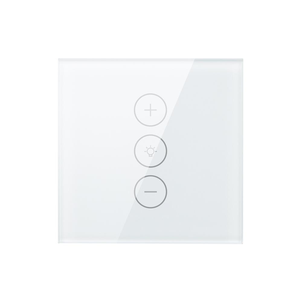 Tuya smart home gadgets lysdæmper til led lys lampe alexa google hjem neutral ledning er påkrævet  ac 110v 220v touch switch dæmpbar: Eu standard hvid