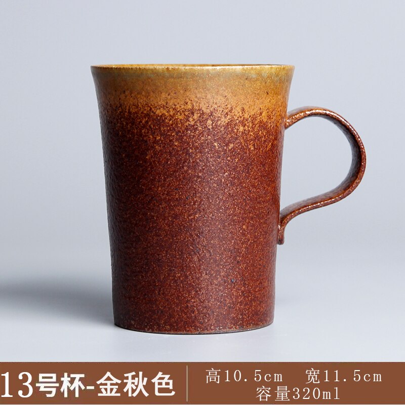 JIA GUI LUO-taza de café de cerámica hecha a mano de estilo japonés, taza de agua, taza de gres, taza de oficina, tazas de café, G094: 16