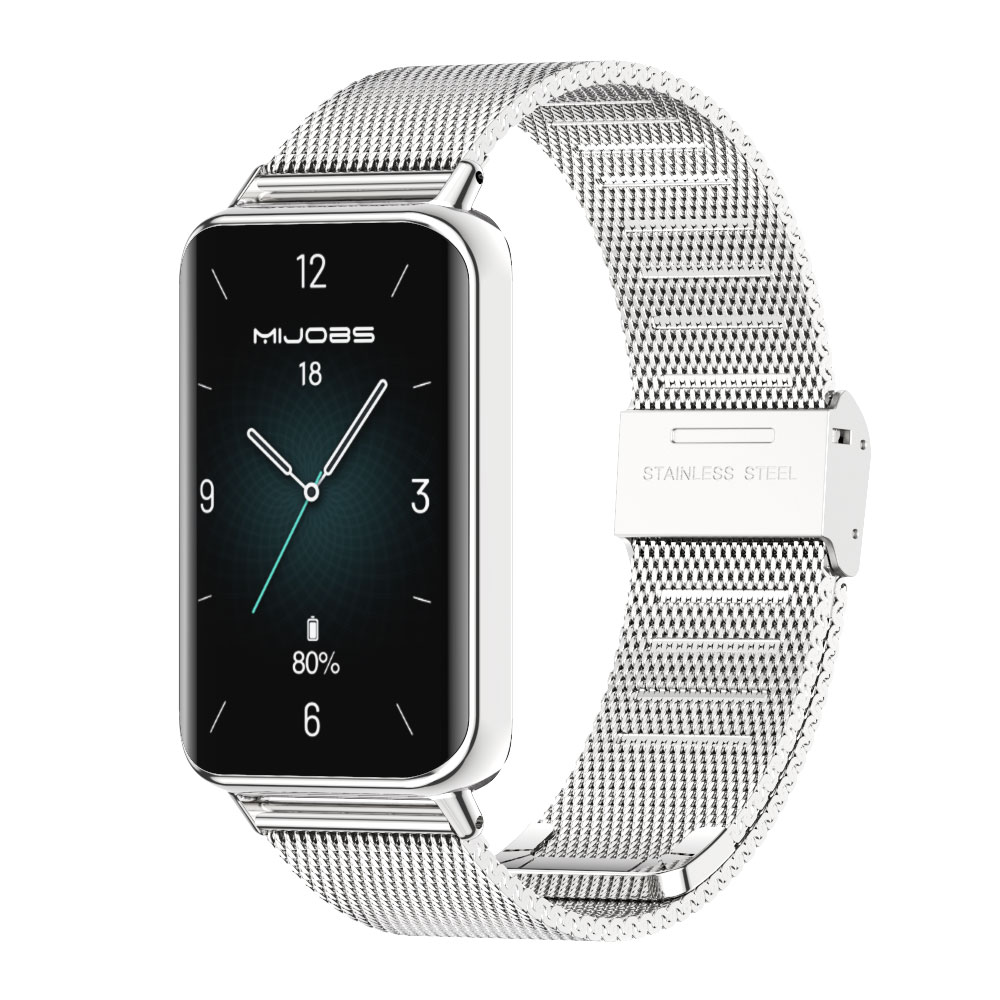 Pour Huawei Honor Band 9 sangles Bracelet en métal milanaise Sport bande remplacement Bracelet pour Honor Band 9 Correa: Rouge