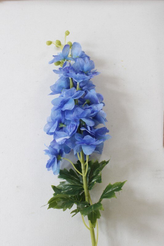 80CM látex Delphinium Jacinto flores artificiales continental PU flores boda simulación flor decoración del hogar: deep blue