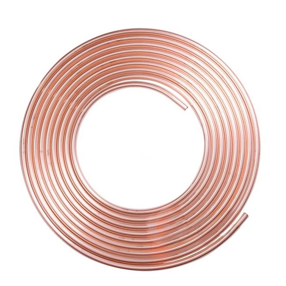 150MPa Plated Brake Line Tubing Iron Plating Copper Brake Pipe Copper Tubing Non-rust Durable OD Copper Car Brake Line Tubing