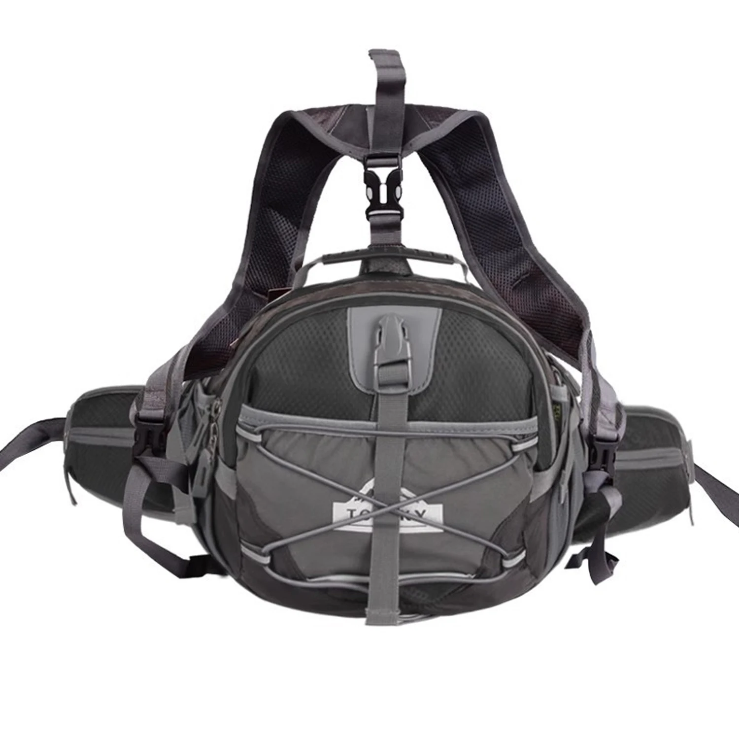 draussen Bergsteigen Taille Tasche 18L Multifunktionale Sport Reise Taille Pack Große Kapazität Umhängetasche Schulter Handtasche Rucksack: WEISS