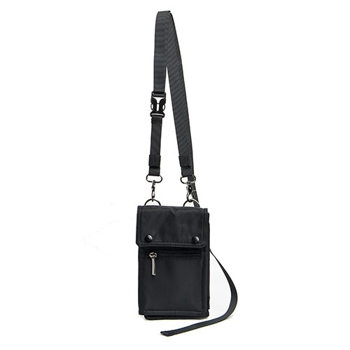 JIEROTYX sac de téléphone portable pochette d'épaule portefeuille Nylon universel portefeuille téléphone portable sac épaule femmes pas cher Discount: black bag