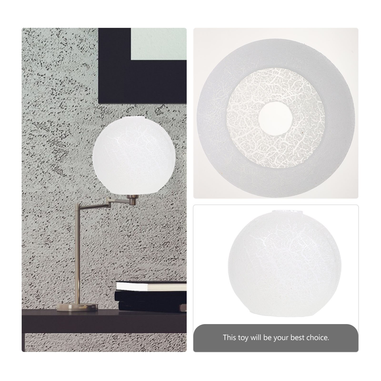 Glass Lamp Shade Texture Ceiling Light Globe Replacement Indoor Light Cover