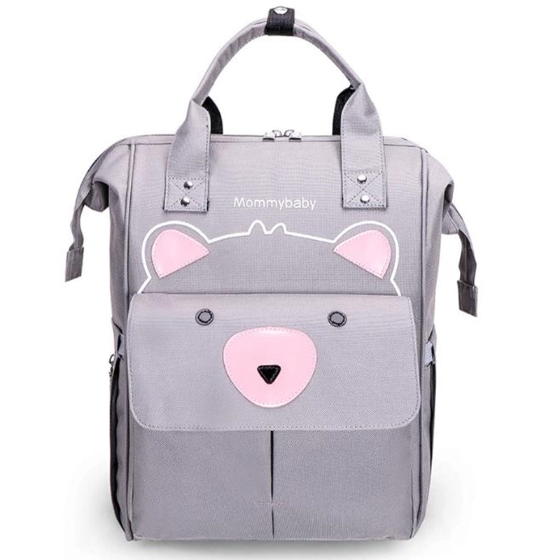 Cartoon Bear Diaper Bag Mummy Backpack Large Capacity Baby Stroller Bag Waterproof Oxford Handbag Maternity Nursing Nappy Bag