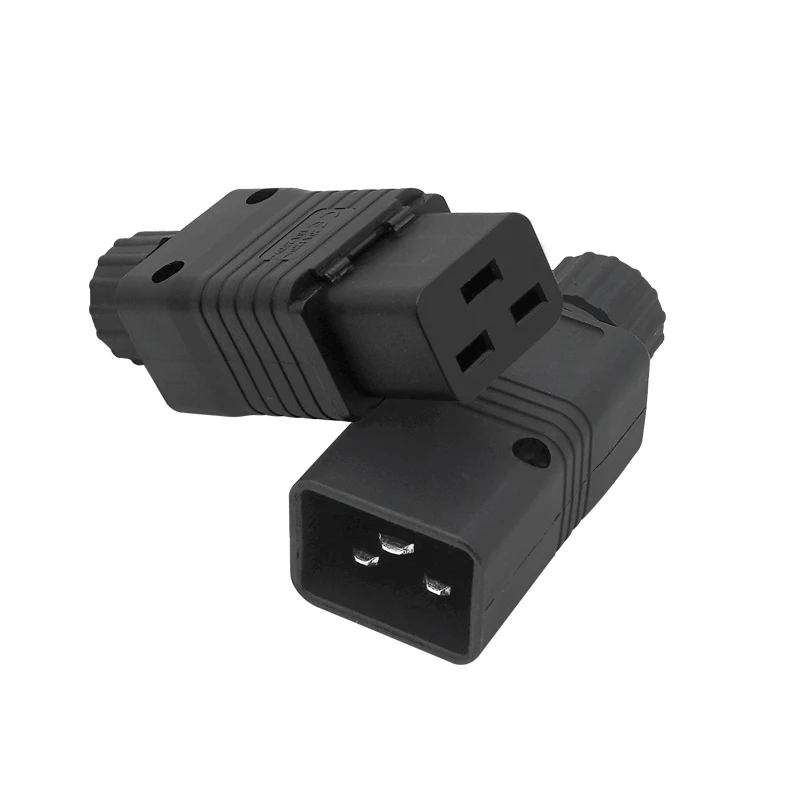 Conector IEC 320 C19 C20 de , enchufe de alimentación de CA para ordenador, 16A, 250V, ensambla potencia para adaptador residencial