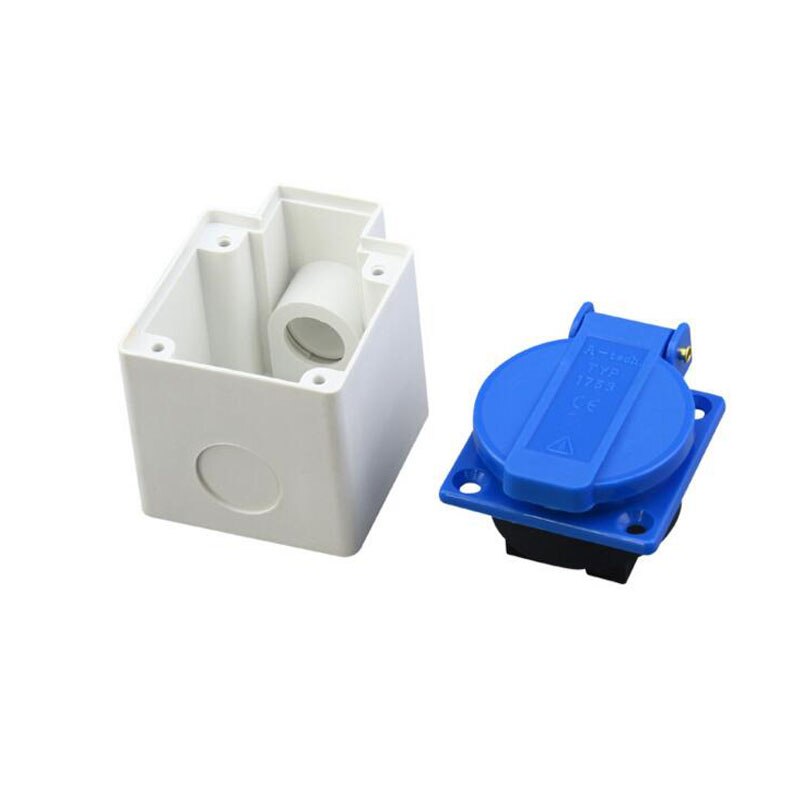 10pcs/lot Waterproof Socket / switch mounting box IP44 Weatherproof Splash Junction Socket Box PVC 73x53x50mm
