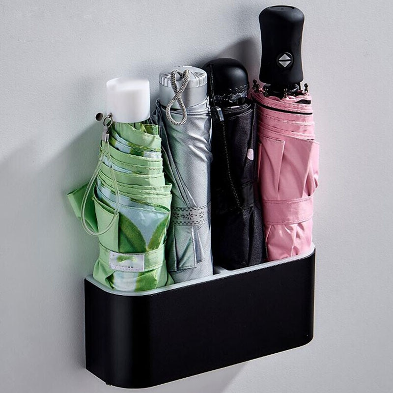 Support de support de parapluie fixé au mur portatif étagère de support de stockage de parapluie de couleur unie pour le porte-parapluie de bureau à la maison