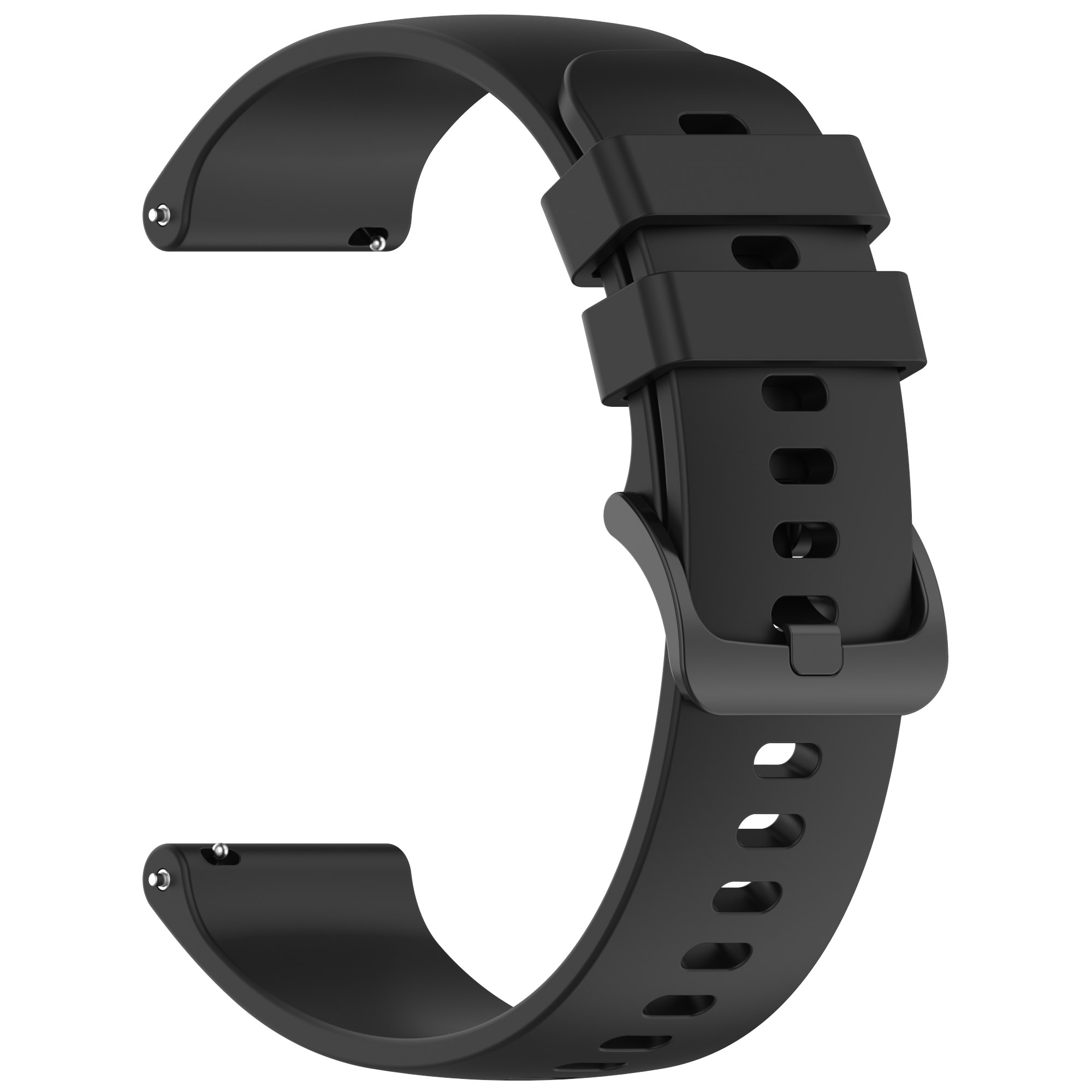 20mm rem til garmin approach  s50 /  vivoactive 5 blød silikone og holdbar ensfarvet urrem til forerunner 165/165 music: Rose guld