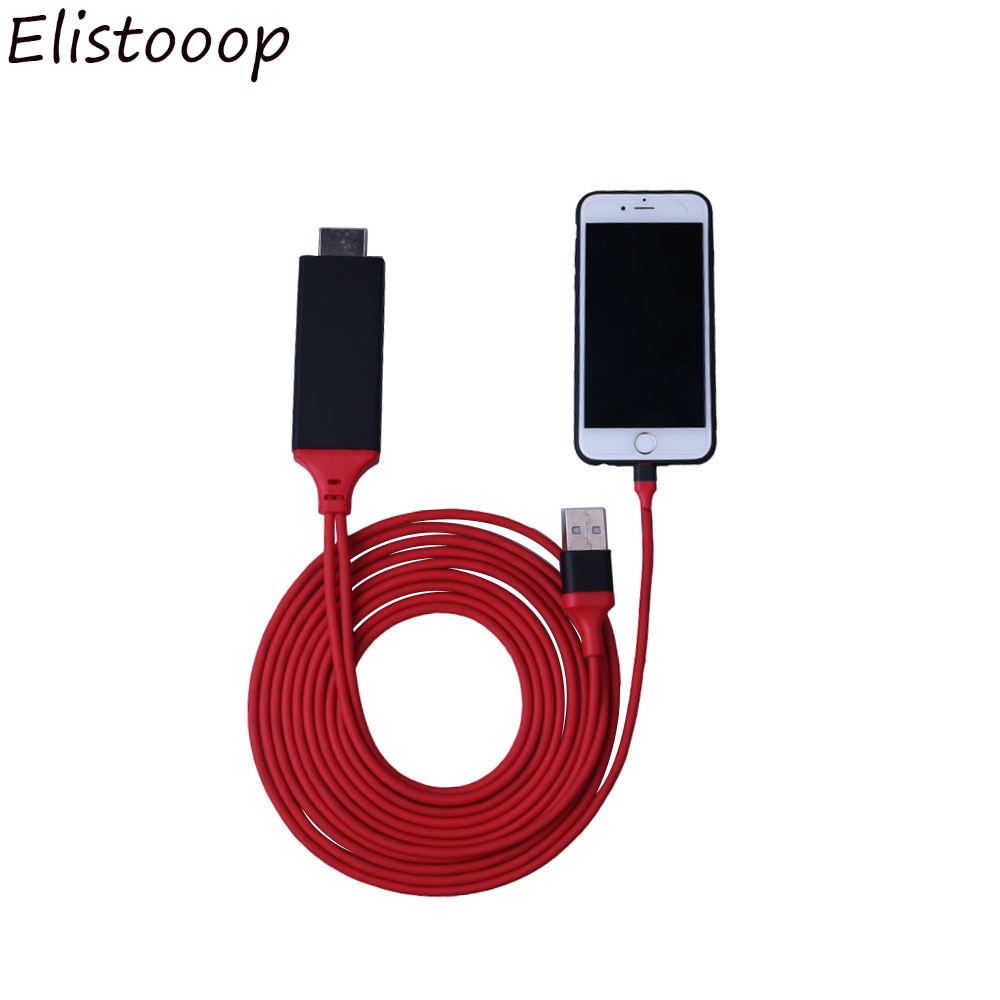 HDMI Kabel verlichting om AVHDMI/HDTV TV 8 Pin Digitale Kabel Adapter Voor iPhone X 8 8 plus 7 7 Plus 6 6s Voor Verlichting Kabel