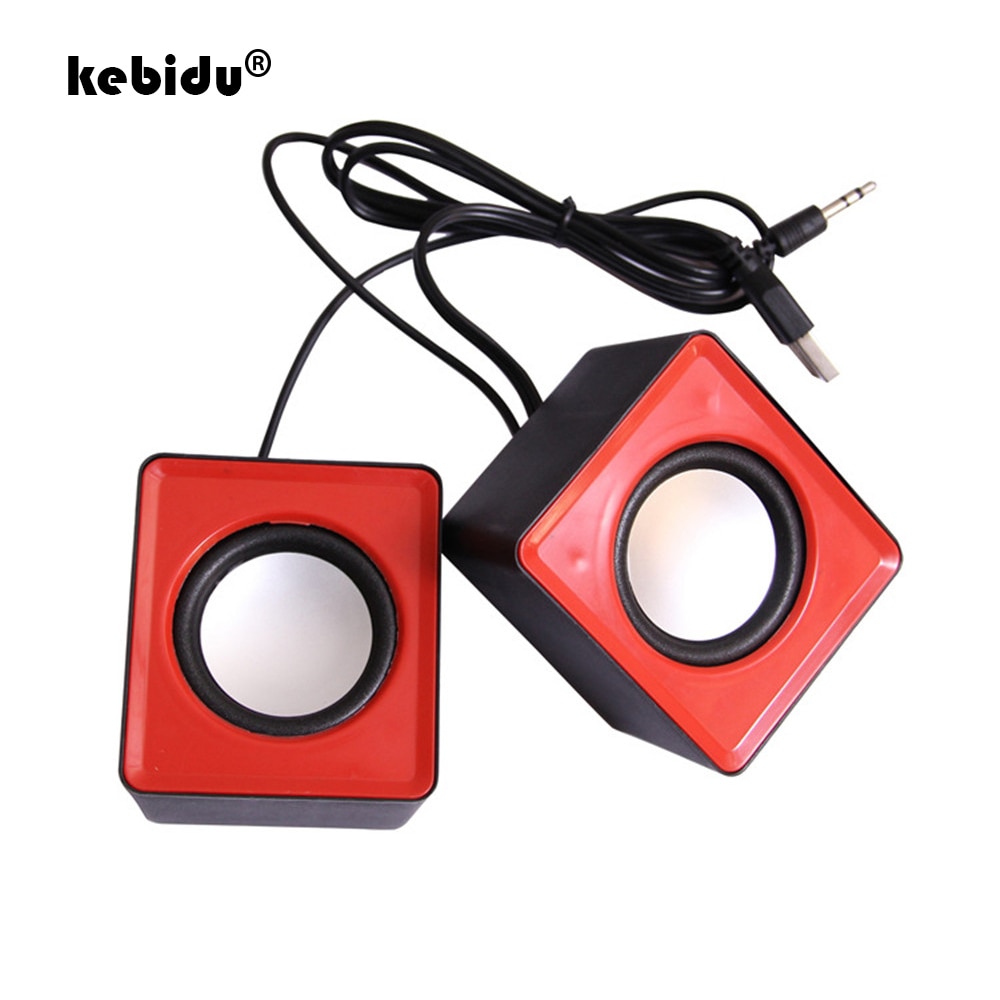 kebidu Stereo Music USB 2.0 Mini Speakers Loudspeaker for Computer Desktop PC Laptop Notebook Home Theater Party