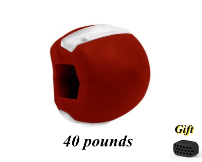 Simulator for Cheekbones Jaw Exerciser Jawline Jawzrsize Trainer Exercise Ball Jawliner Jawrsize Line Chew Ball Workout Muscle: Red