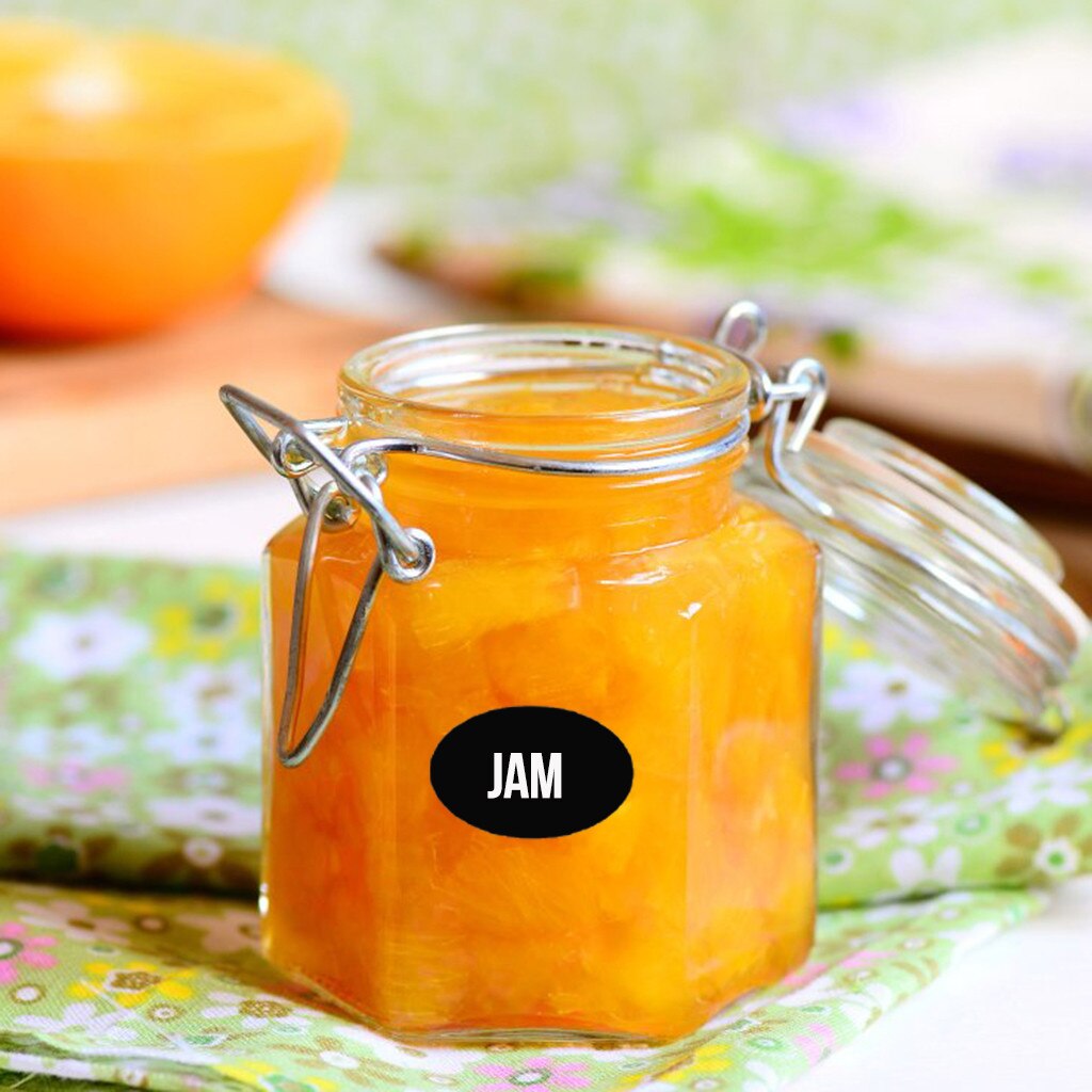 36pcs Multi Purpose Waterproof Chalkboard Labels For Regular Wide Mouth Jar Kitchen Jars Organizer Labels Blackboard Sticker