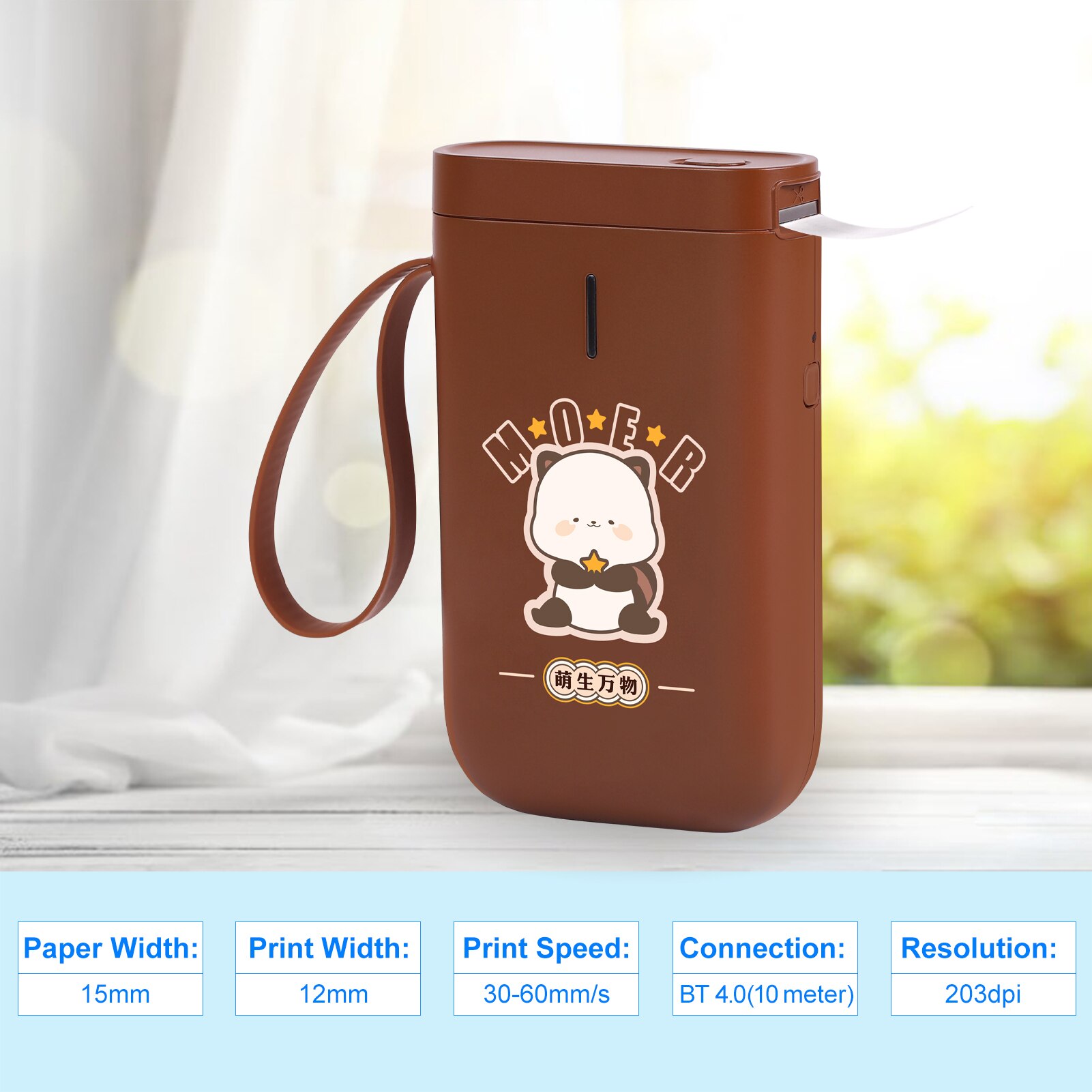 Limited Edition Draagbare Thermische Label Printer Handheld Naam Prijs Sticker Printer Pocket Size Bt Draadloze Verbinding Met App