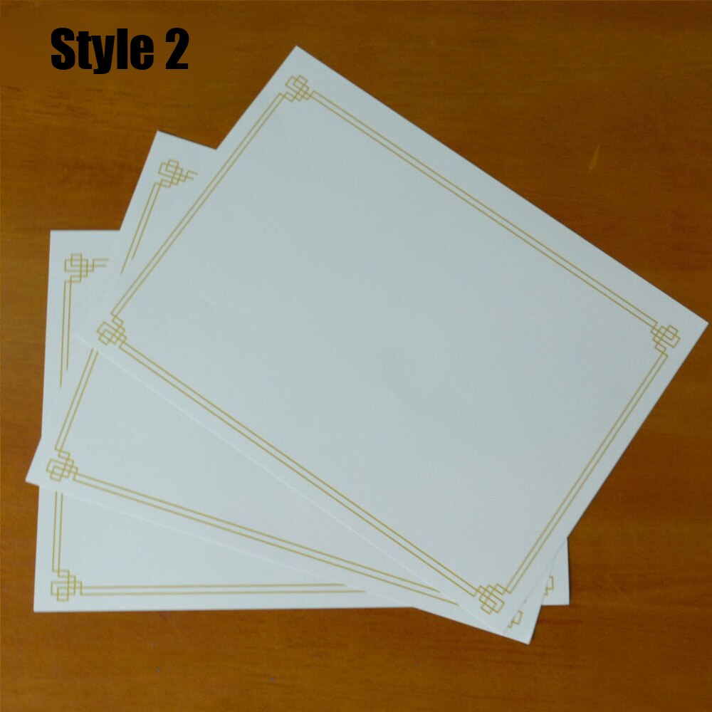 20 Sheets Per Bag A4 Thick Blank Printable Retro Paper Certificate Inside Page 140g certificate Core Innovative Style DIY