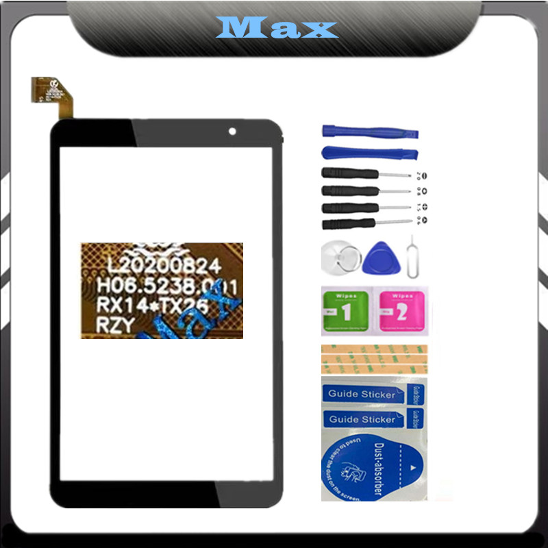 Para teclast p80x h06.5238.001 tablet pc lcd com tela de toque sensor digitador do painel reparo vidro comprimidos px080849a082