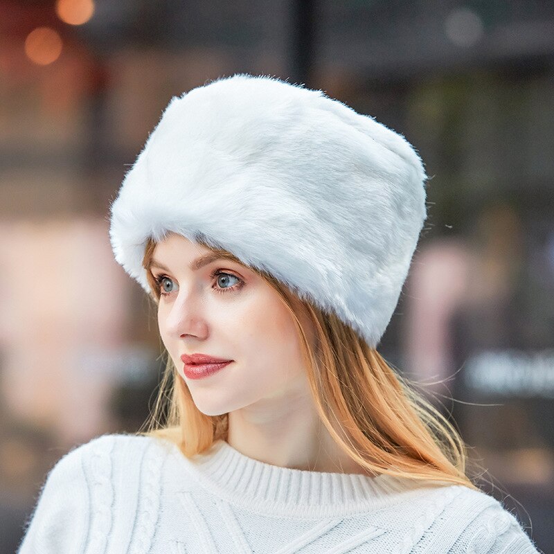 Czapka zimowa ze sztucznego futra czapka grubość ciepła moda rosyjska etniczna czapka zimowa czapka nowe czapki czapka gazeciarza