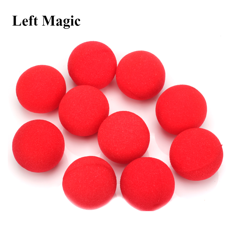 10Pcs 4.5Cm Vinger Spons Bal Goocheltrucs Klassieke Goochelaar Illusie Comedy Close-Up Stage Card Magic Accessoires e3132