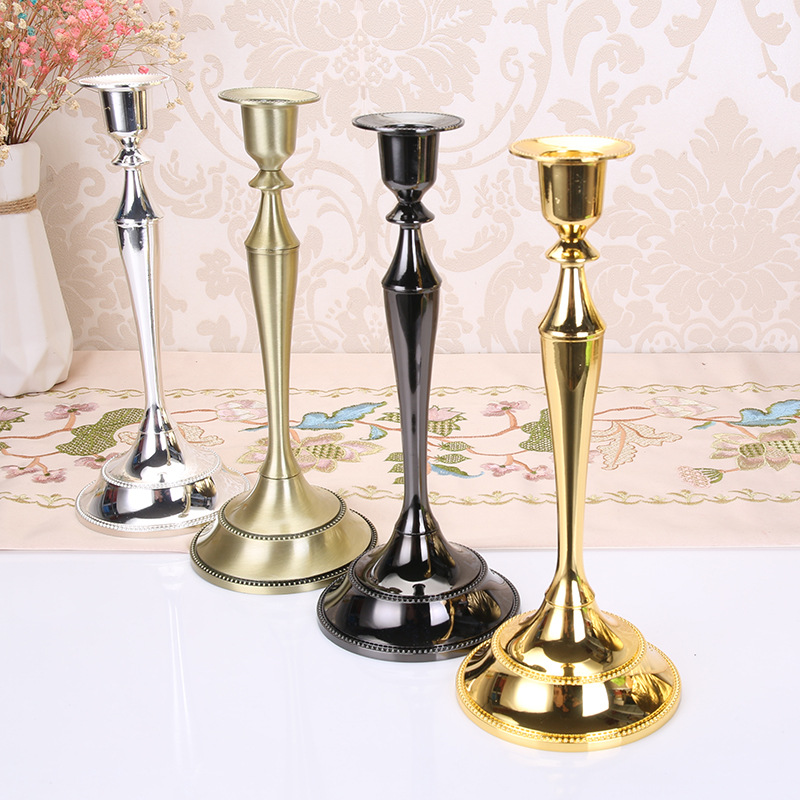 Candelabro de Metal Retro Para cena, Hotel, decoración del hogar, romántico, Retro