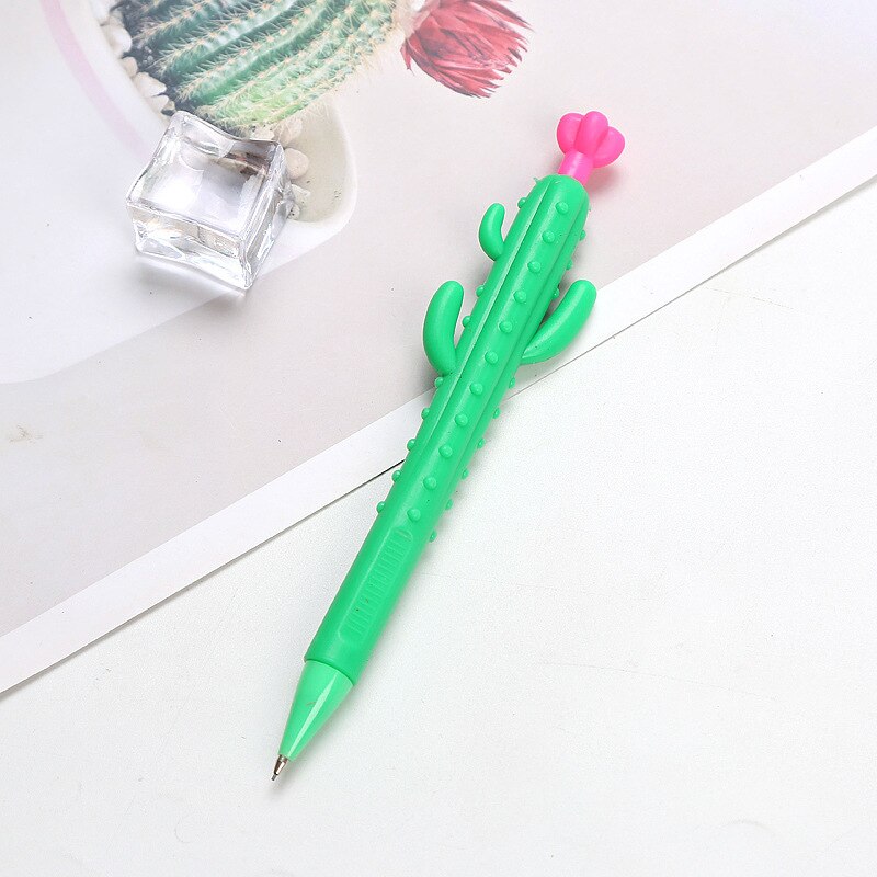 Lápiz mecánico de plástico Kawaii Moon Star para niños, bolígrafos automáticos creativos de cielo, útiles escolares de escritura, papelería, 1 Uds.: 0.7mm cactus 1pcs