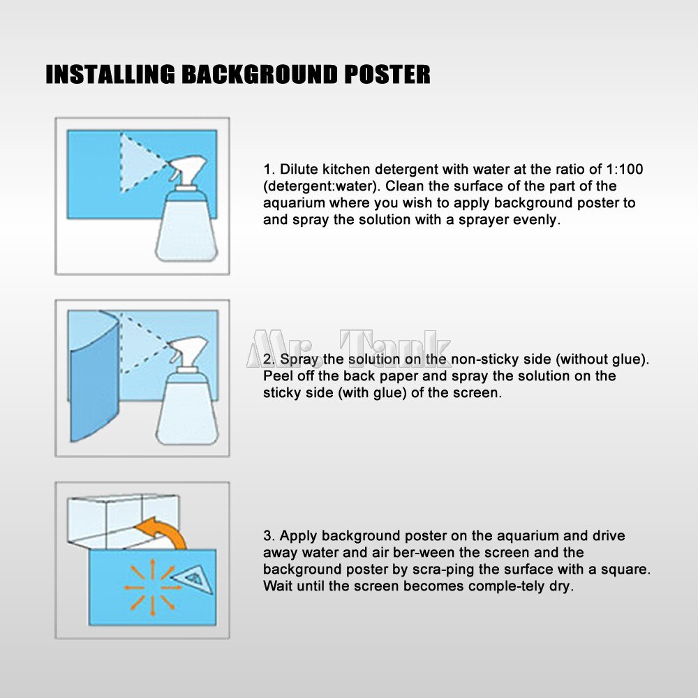 Custom Size Aquarium Background Poster With Self-Adhesive Water Plants PVC Fish Tank Decoration Accessories Landscape Wallpaper