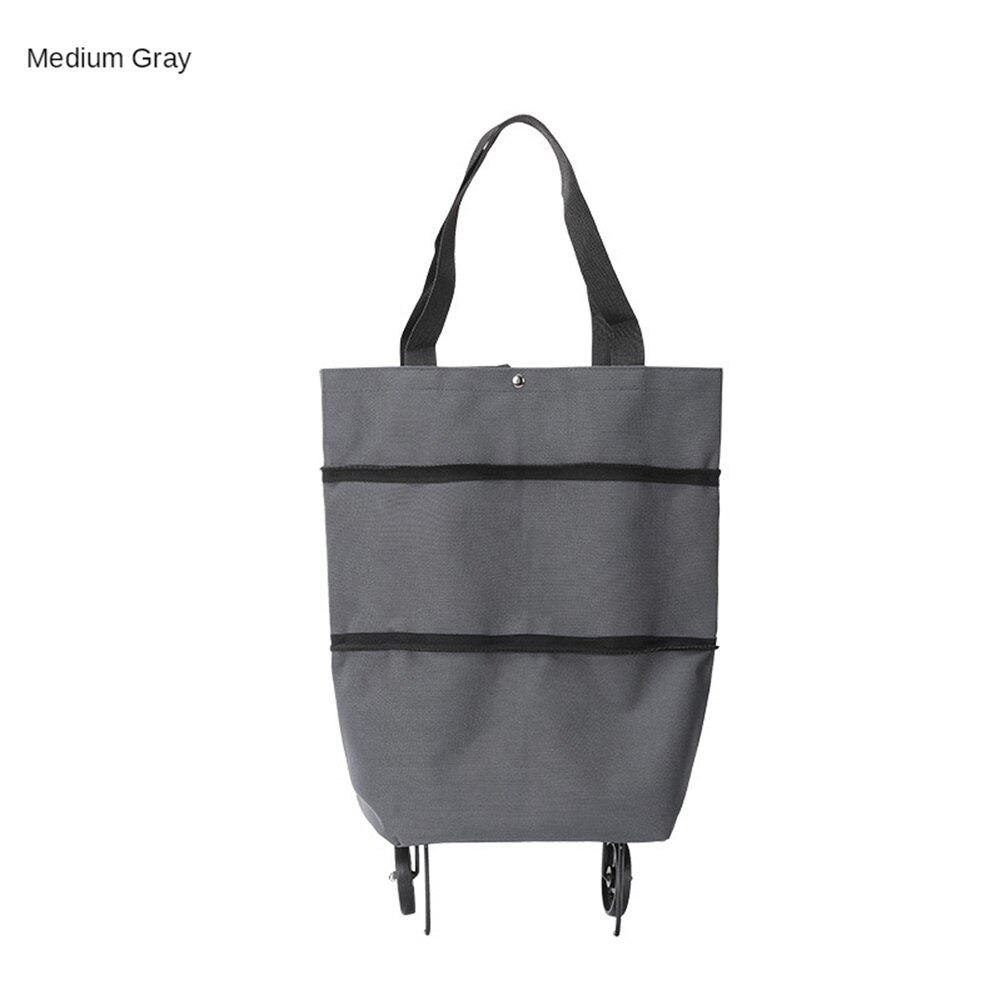 B-LIFE Boodschappentas Met Rollende Wielen Herbruikbare Opvouwbare Kruidenier Winkelwagen Inklapbare Trolley Draagbare Voedsel Wasserij Dolly: P 1