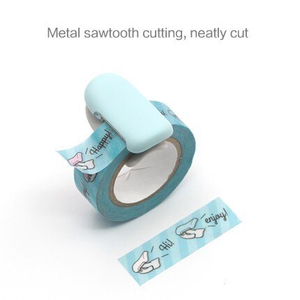 1PC KOKUYO Stationery Masking Tape Cutter Washi Tape Storage Organizer Cutter Office Tape Dispenser Office Supplies