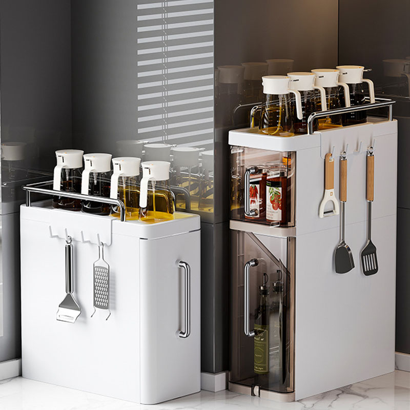Rack de especiarias removível, multifuncional, organizador de temperos doméstico para bancada de cozinha doméstica, armários estreitos, armário de especiarias