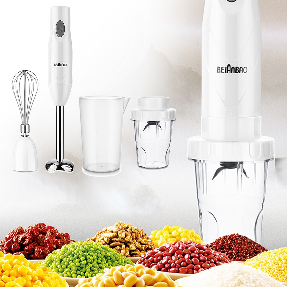 Hand Blender Electric Kitchen Portable Food Processor Mixer Juicer Multi Function Quick Cooking Baby Food Maker 150W