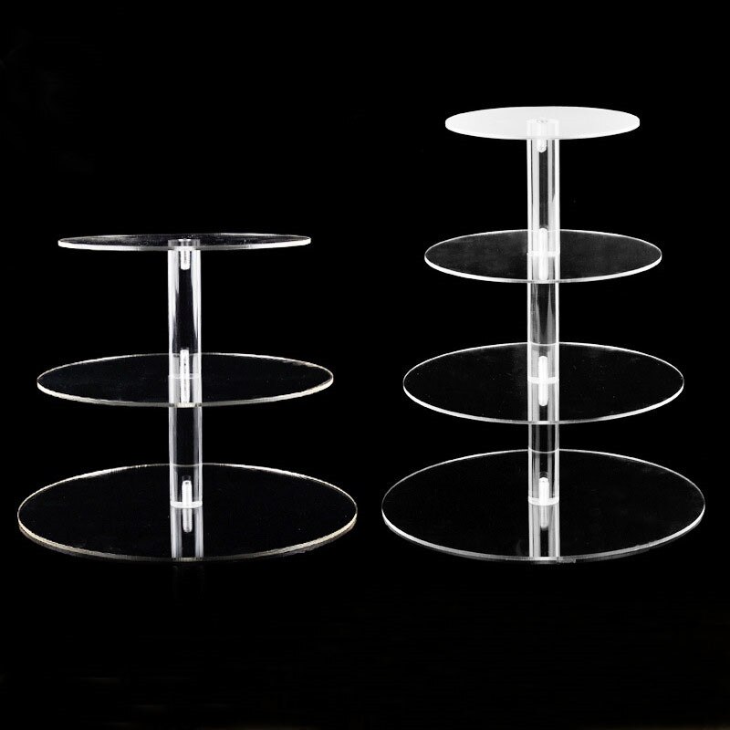 3 4 5 Tier Cake Houder Ronde Acryl Cupcake Cake Stand Monteren Demonteren Thuis Verjaardag Gereedschap Party Stand Decoratie