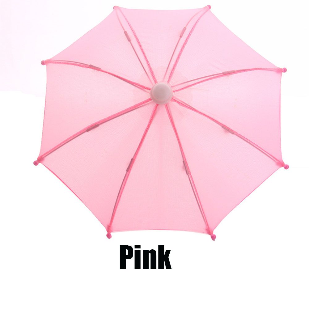Neue Stil Bunte Kunststoff Mini Regenschirm Regen Getriebe Spielzeug Regenschirm Baby Spielzeug Mädchen Puppe Verschönerung Puppe Kleidung Dekoration